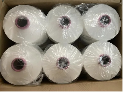 생지 화이트 DTY 100% 폴리에스터 필라멘트사 150D/36F, 150d/48f, 150D/48F/2