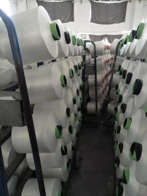 150D/48F/2 300D/96F/2 DTY NIM LIM 원시 흰색 100% 폴리에스터 필라멘트 가죽