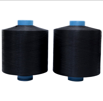 75d/36f, 150d/48f 도프 염색 Balck 원시 하얀 DTY 100% 폴리에스터 가재